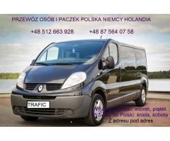 PRZEWÓZ OSÓB I PACZEK POLSKA NIEMCY HOLANDIA