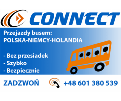 BUSY POLSKA - HOLANDIA BEZ PRZESIADEK TANIO SZYBKO BEZPIECZNIE +48 601 380 539