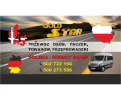 Przewoz osob POLSKA - NIEMCY - DANIA
