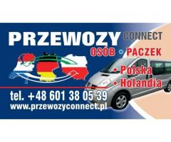 BUSY POLSKA - HOLANDIA BEZ PRZESIADEK TANIO SZYBKO Z ADRESU NA ADRES